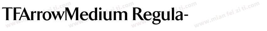 TFArrowMedium Regula字体转换